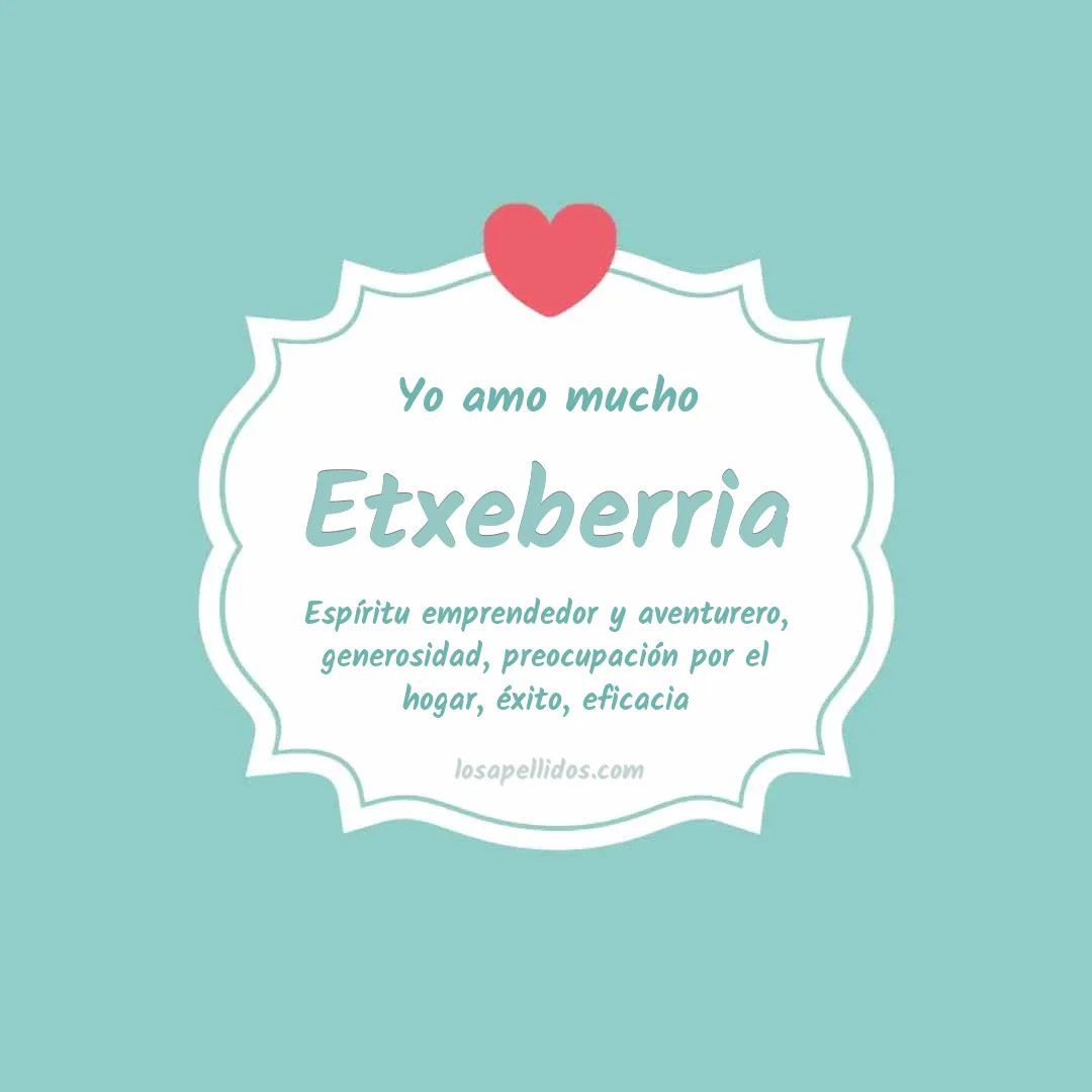 Yo amo mucho Etxeberria