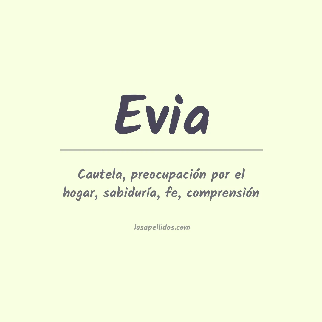 Apellido Evia