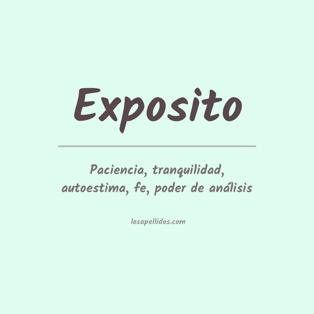 Apellido Expósito
