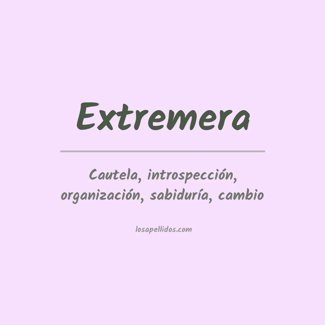 Apellido Extremera