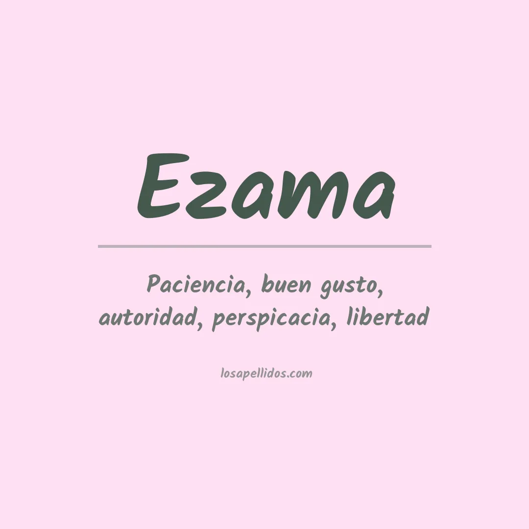 Apellido Ezama