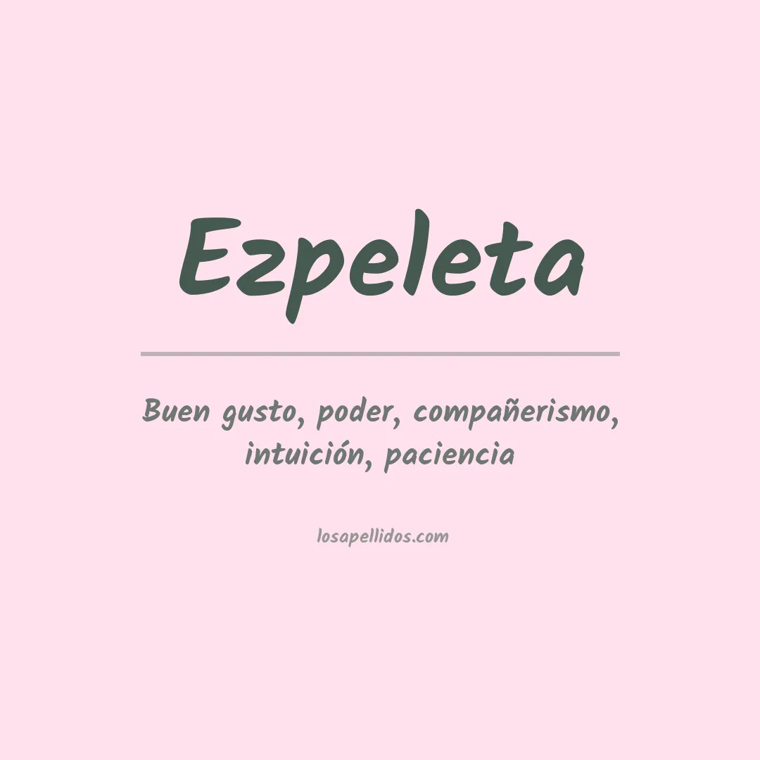 Apellido Ezpeleta