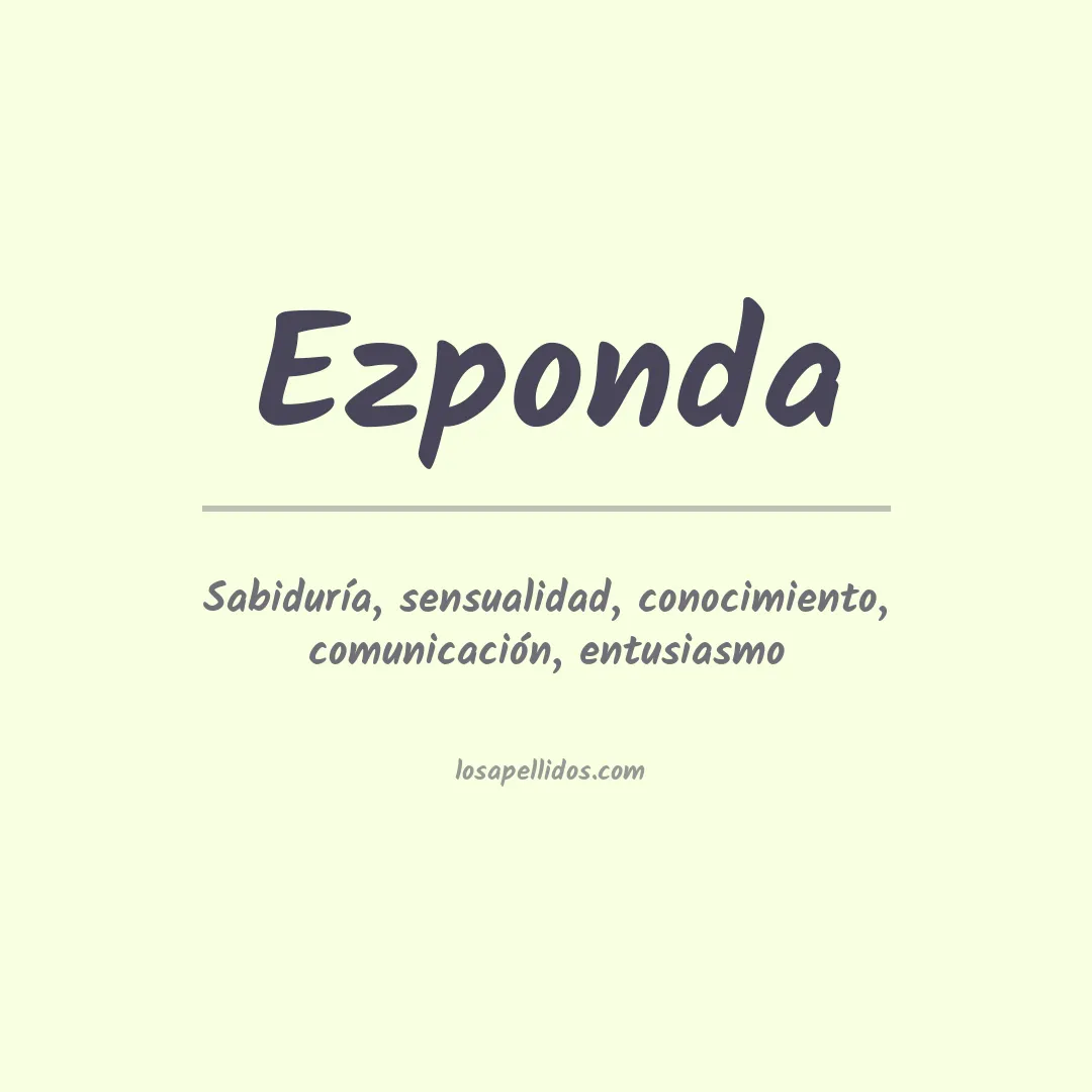 Apellido Ezponda