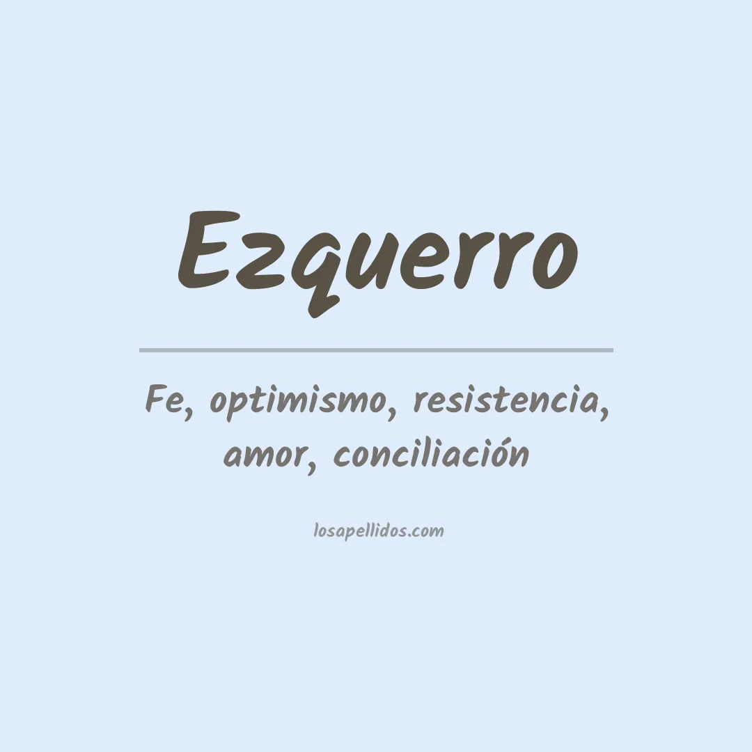 Apellido Ezquerro