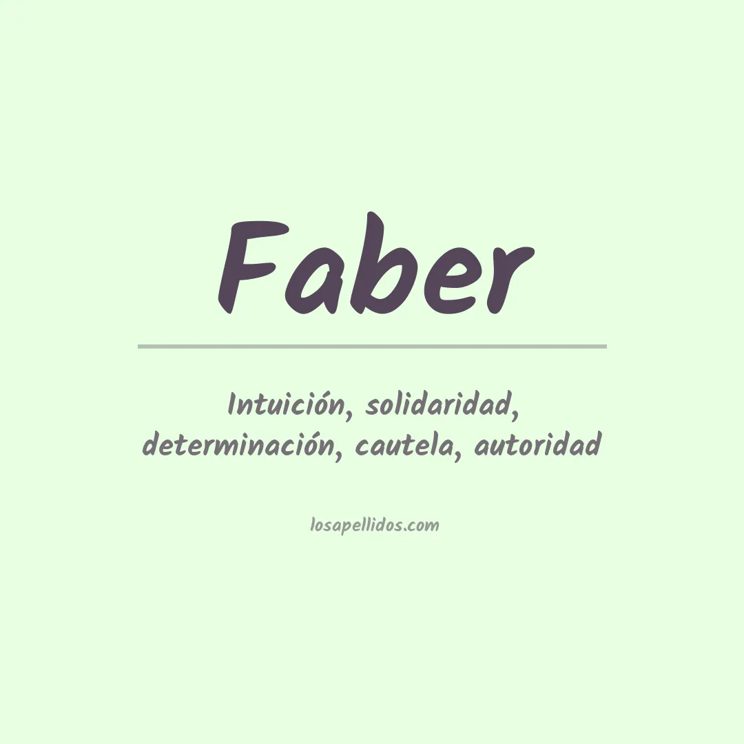 Apellido Faber