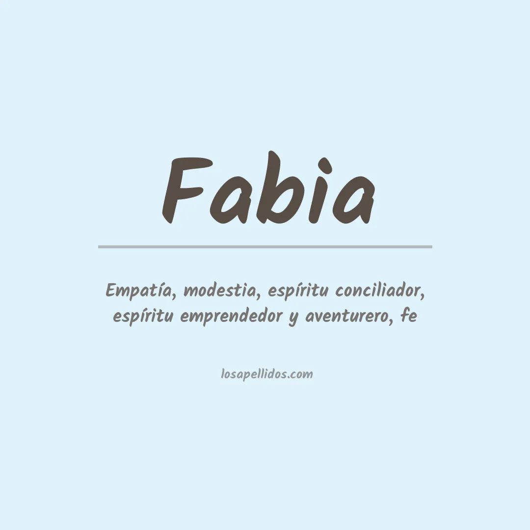Apellido Fabia