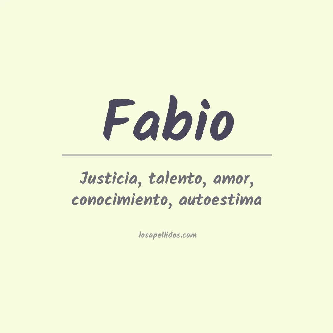 Apellido Fabio