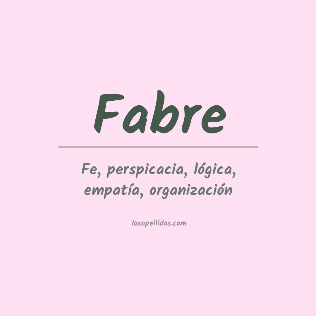Apellido Fabre