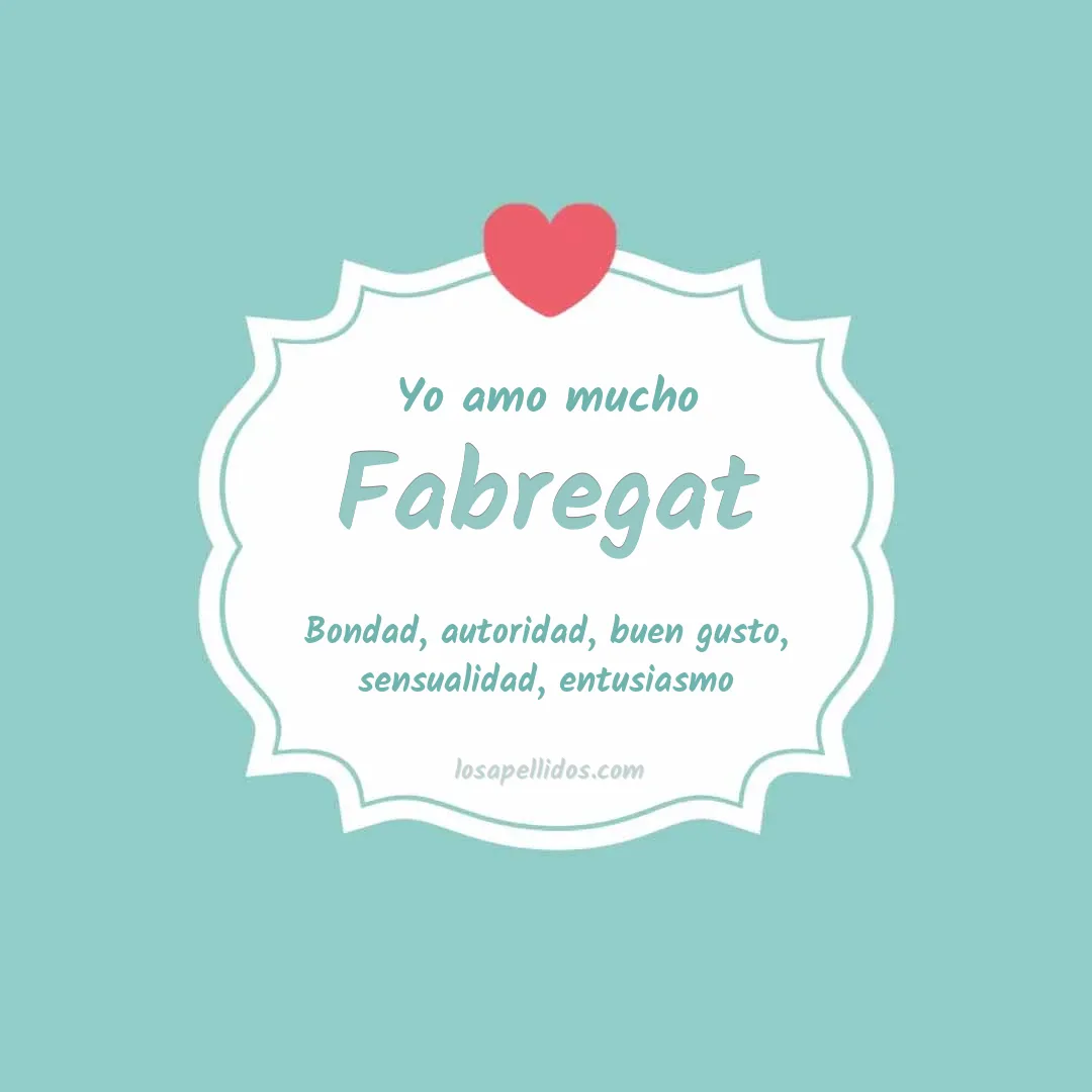 Yo amo mucho Fabregat
