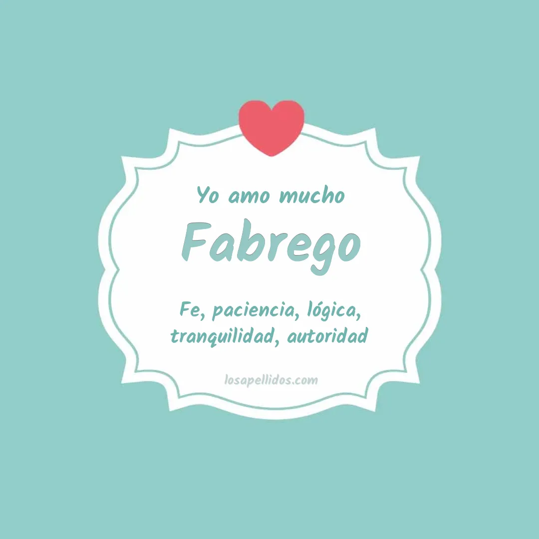 Yo amo mucho Fabrego