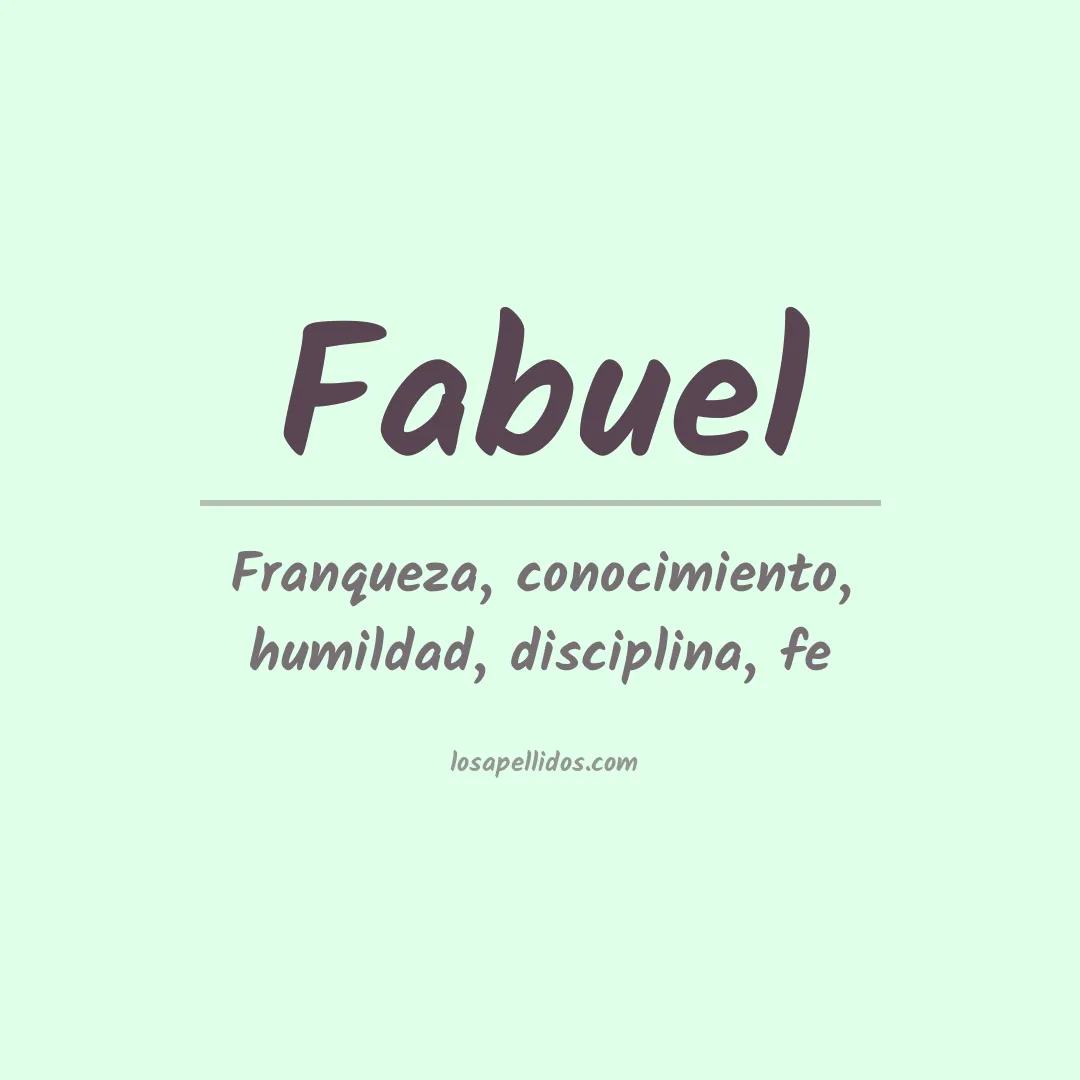 Apellido Fabuel