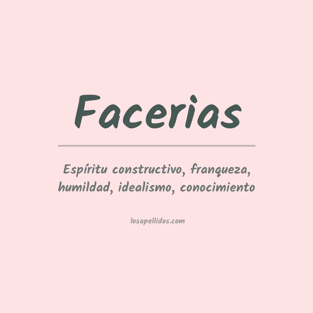 Apellido Facerias