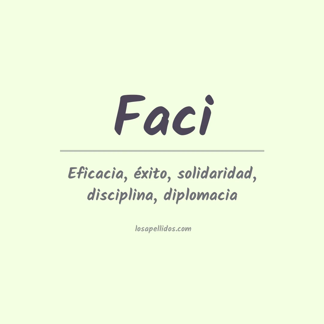 Apellido Faci