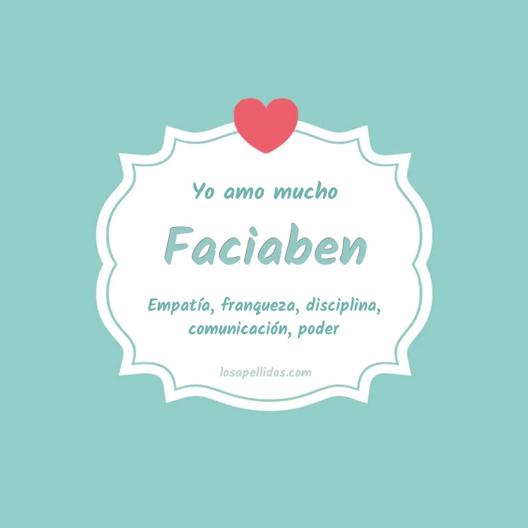 Yo amo mucho Faciaben