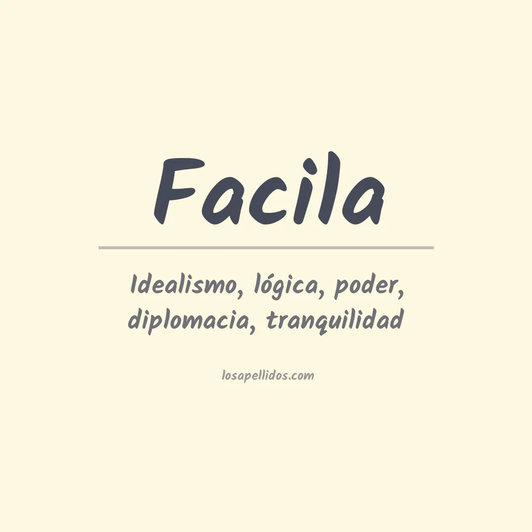Apellido Facila
