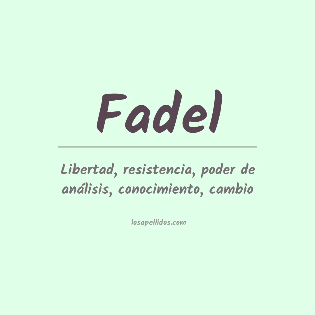 Apellido Fadel