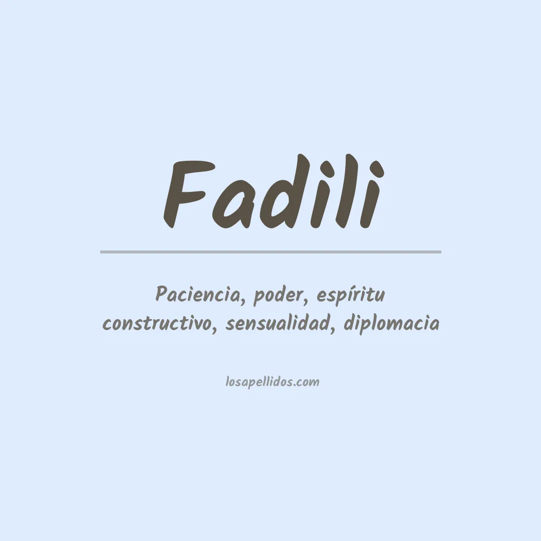 Apellido Fadili