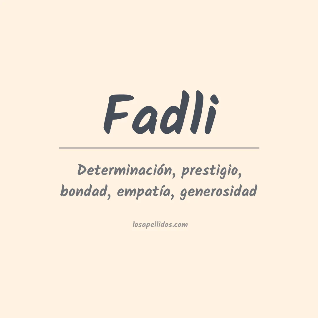 Apellido Fadli