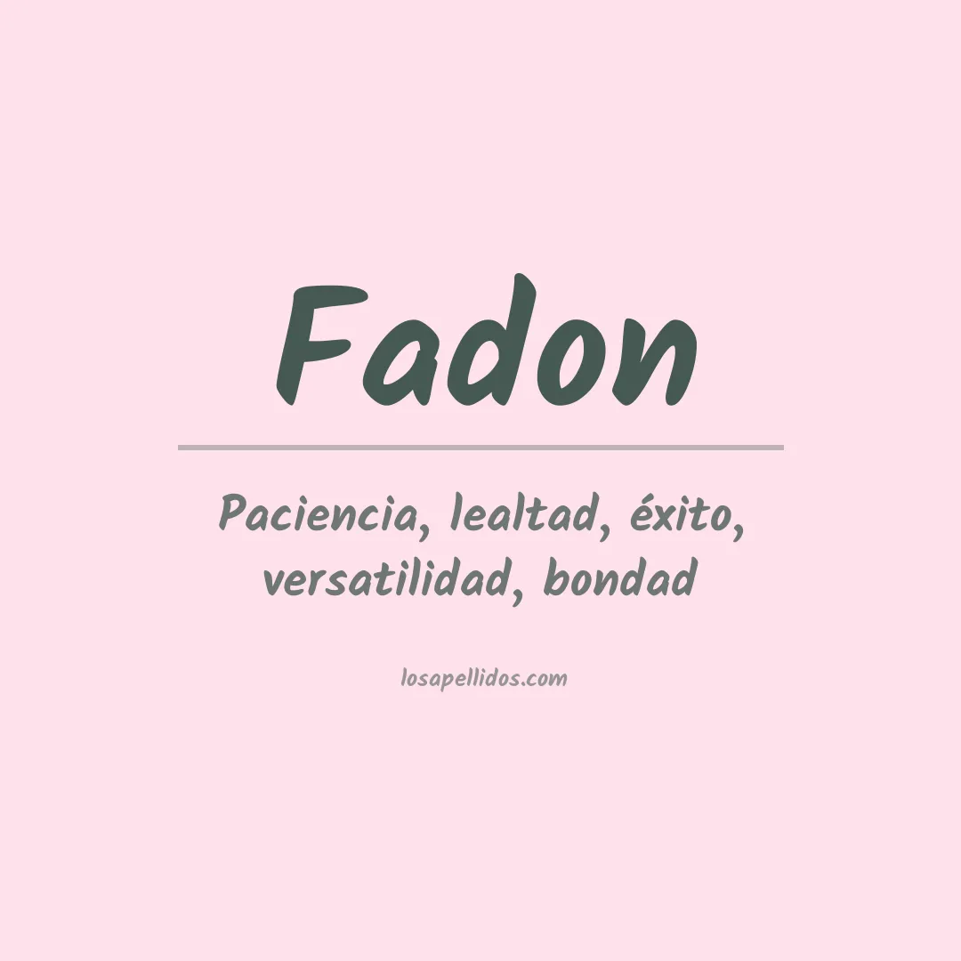 Apellido Fadon
