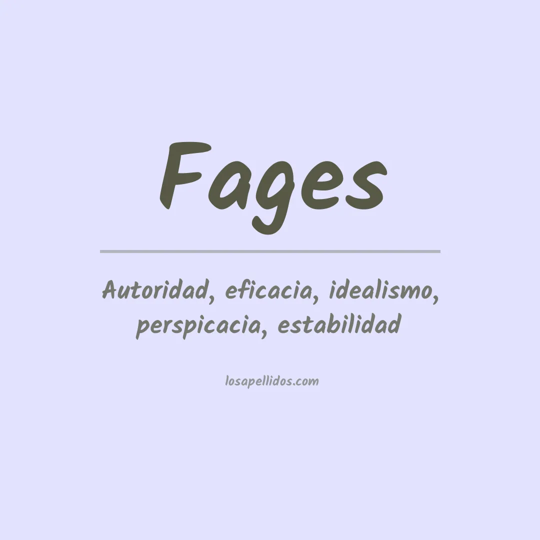 Apellido Fages