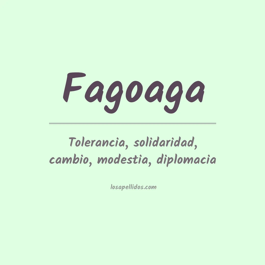 Apellido Fagoaga