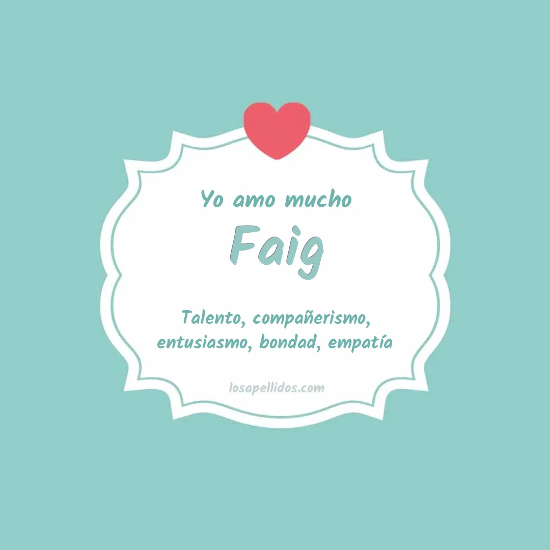 Yo amo mucho Faig