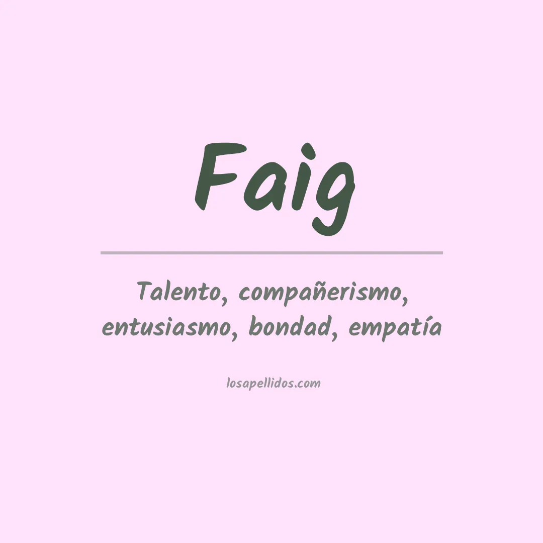 Apellido Faig