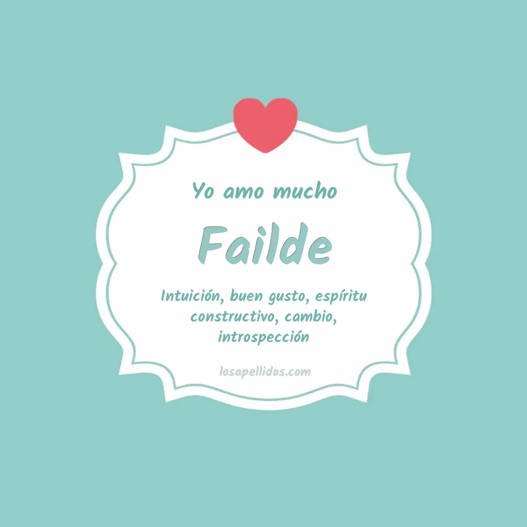 Yo amo mucho Failde