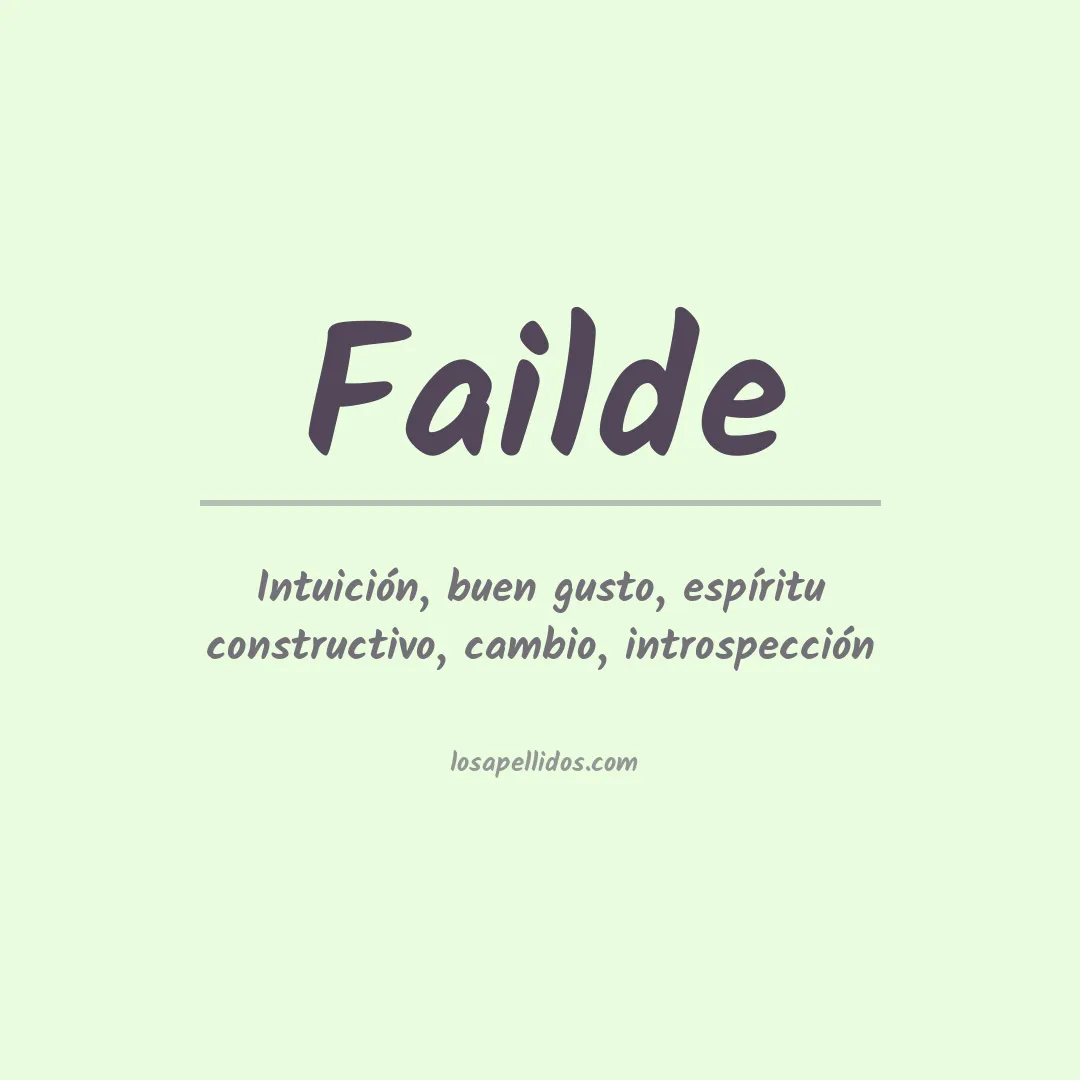 Apellido Failde