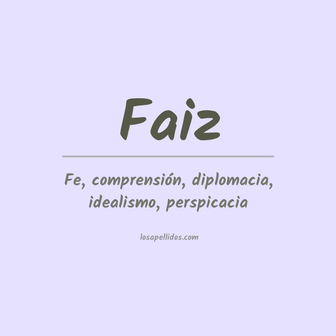 Apellido Faiz