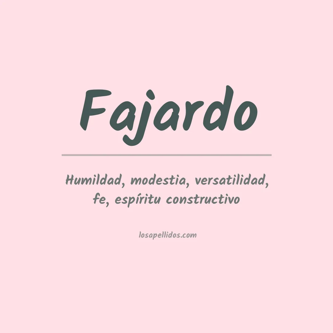 Apellido Fajardo