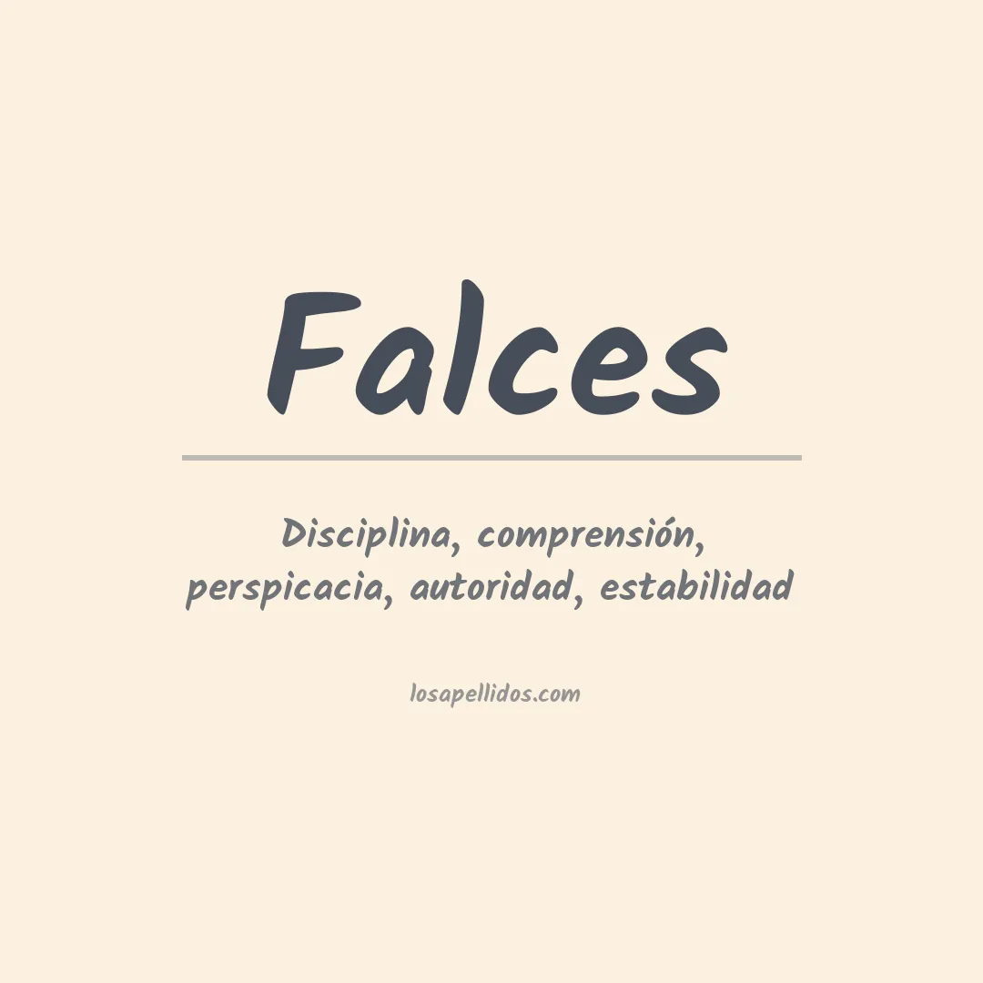 Apellido Falces