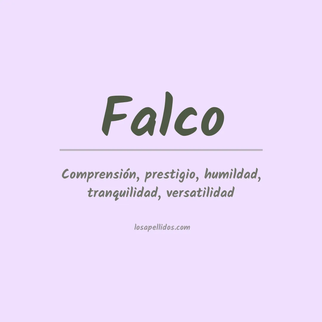 Apellido Falco