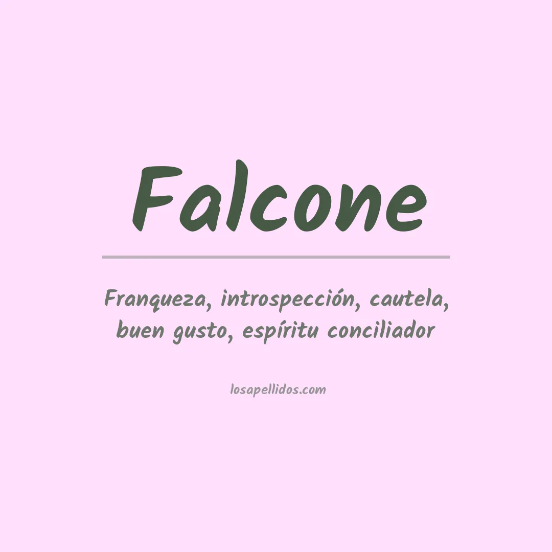 Apellido Falcone