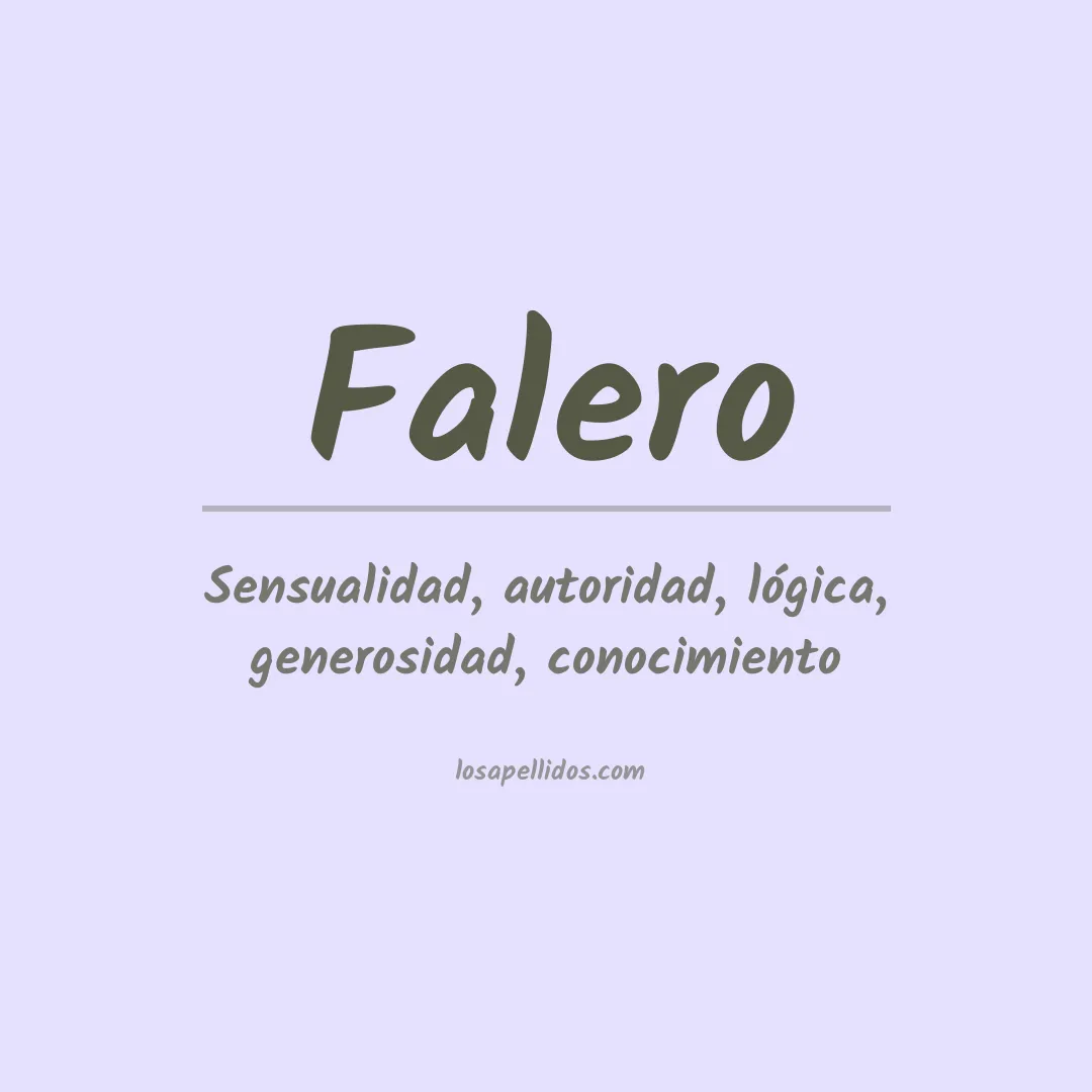 Apellido Falero