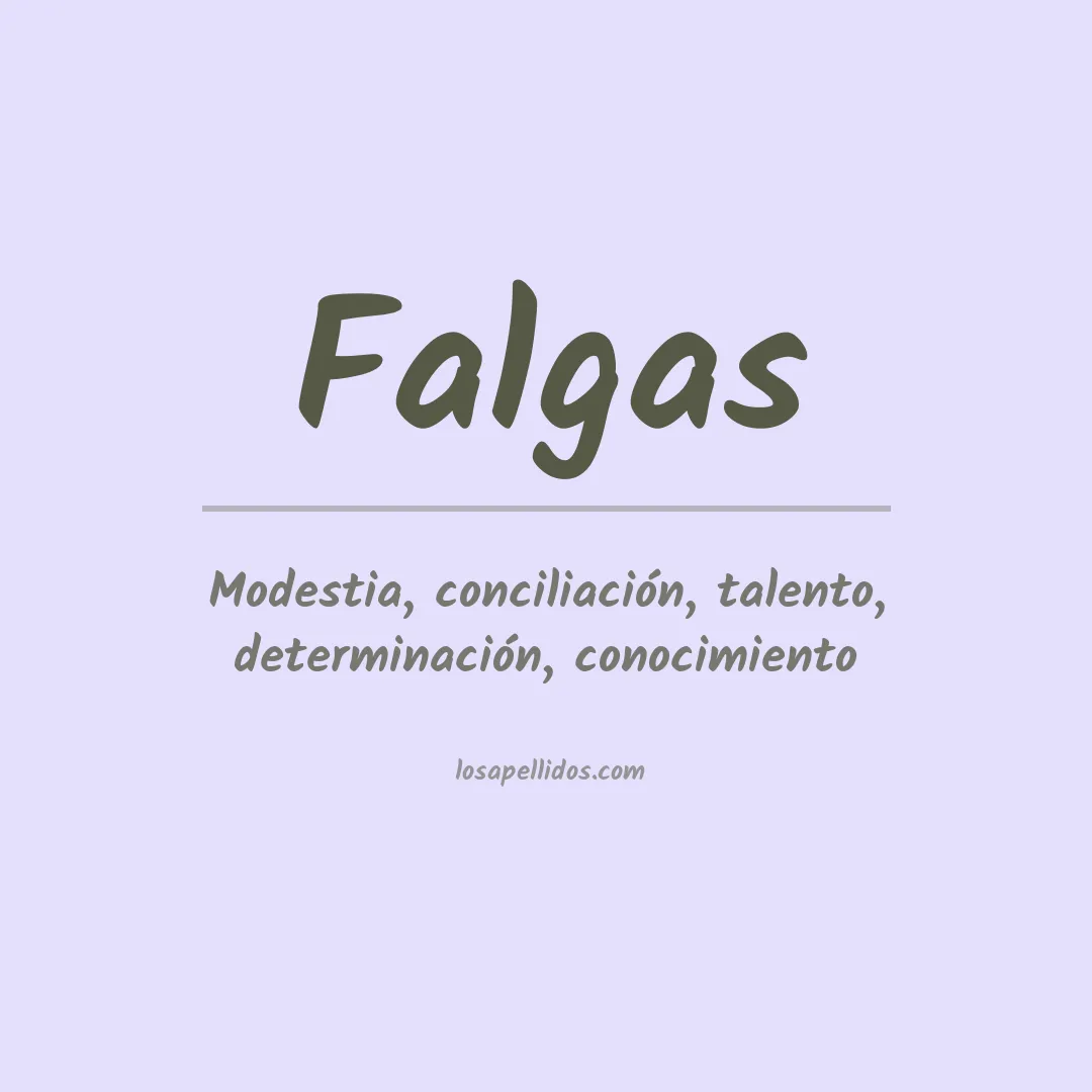 Apellido Falgas