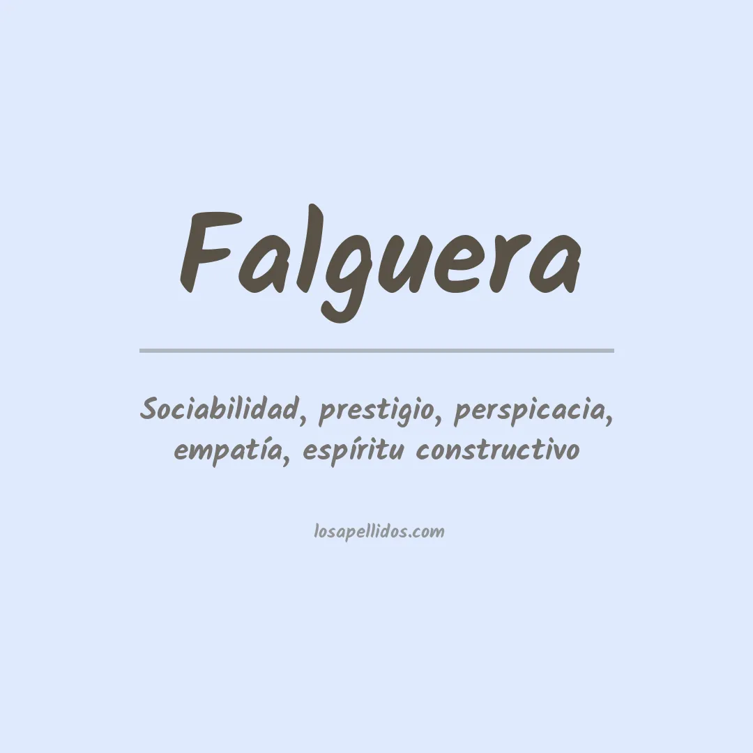 Apellido Falguera