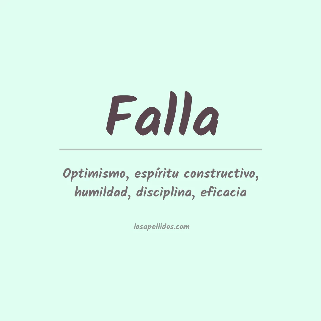Apellido Falla