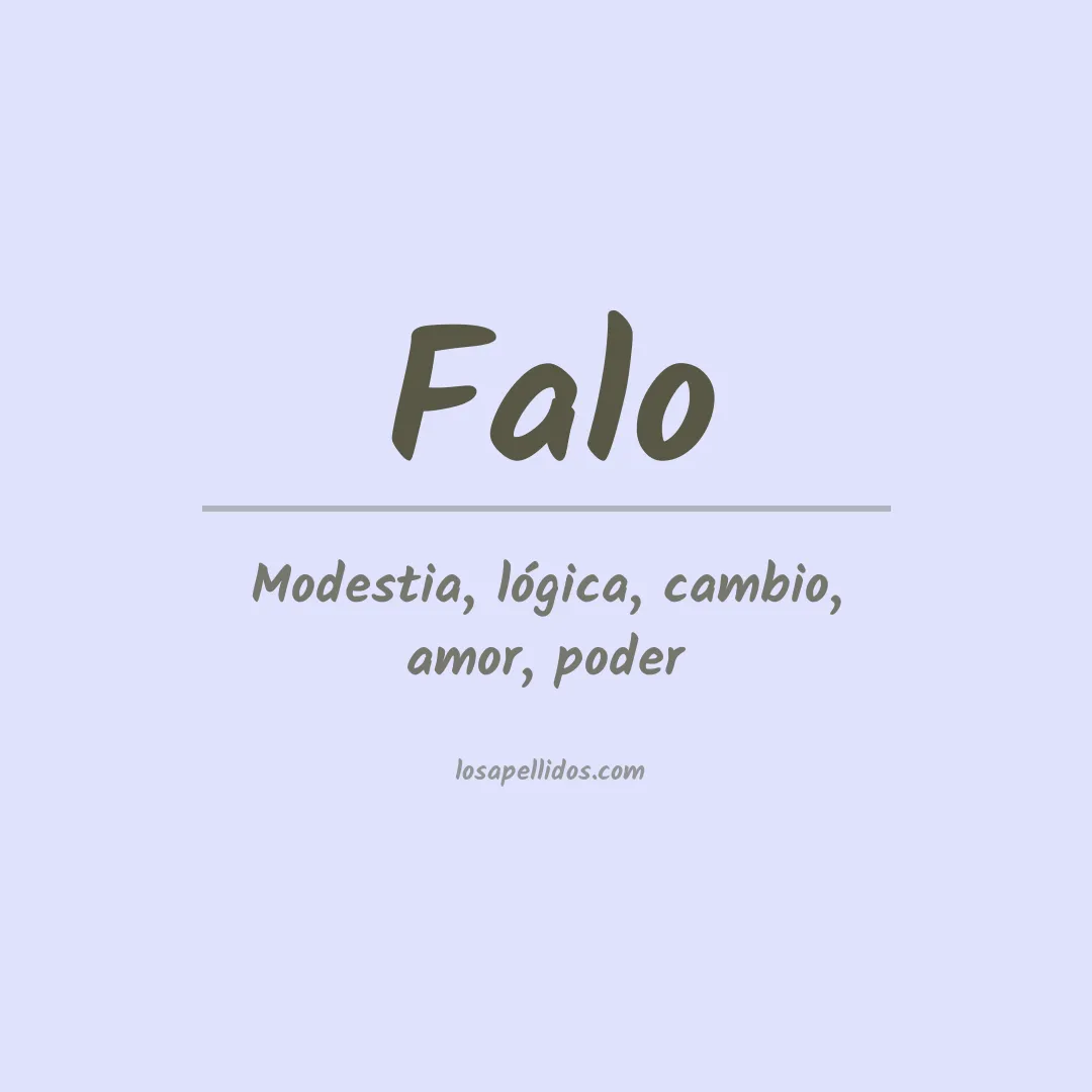 Apellido Falo