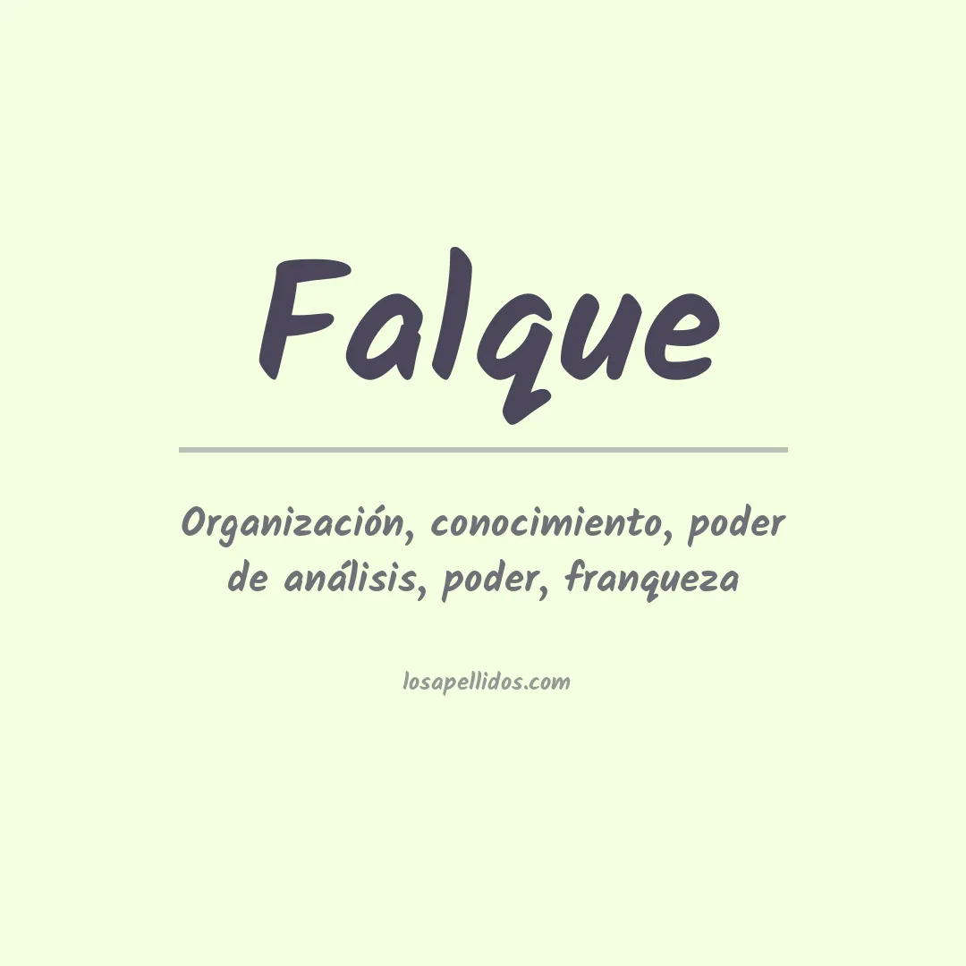 Apellido Falque