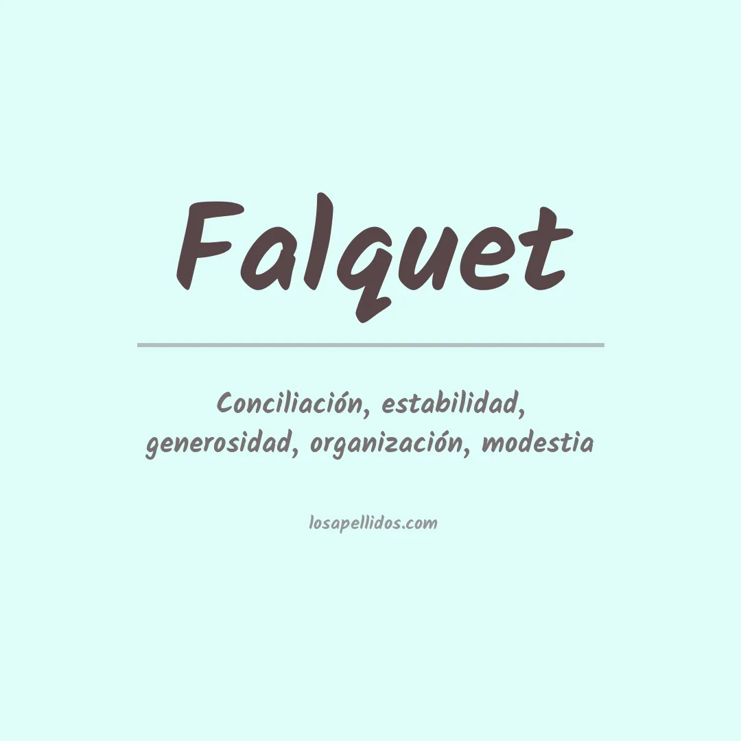 Apellido Falquet