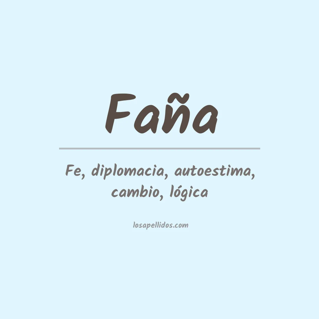 Apellido Faña