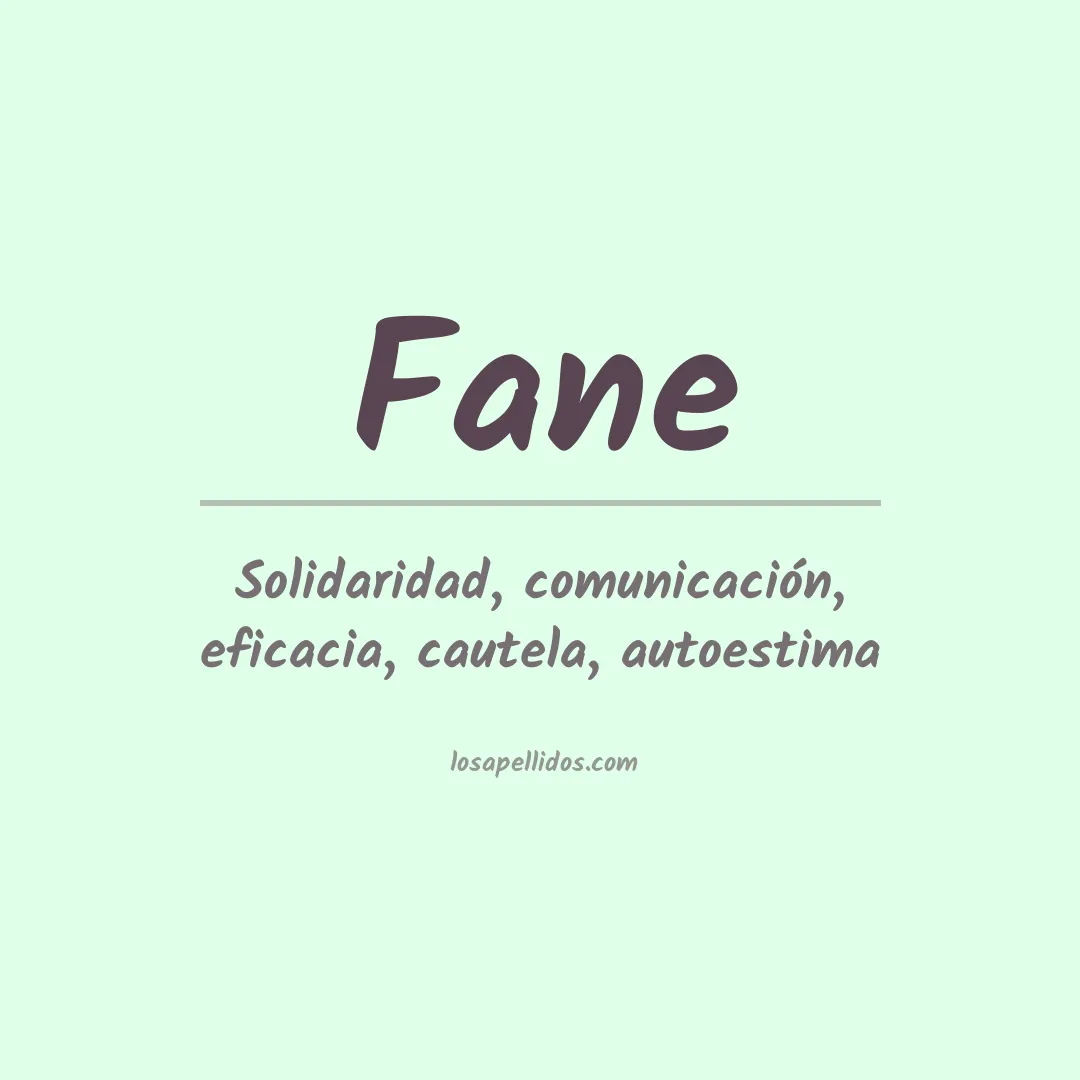 Apellido Fane