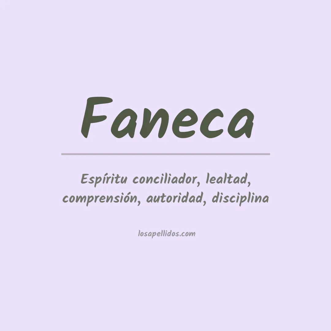 Apellido Faneca