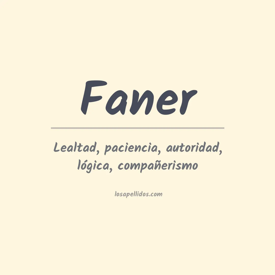 Apellido Faner