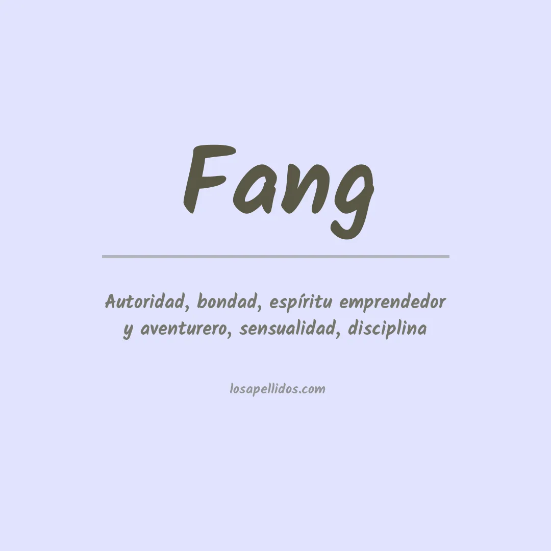 Apellido Fang