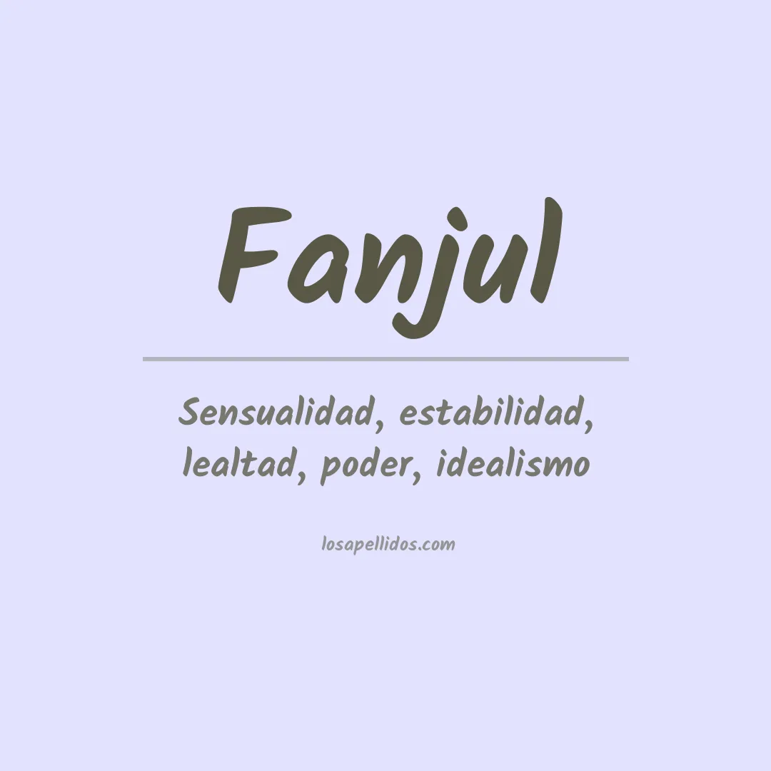 Apellido Fanjul