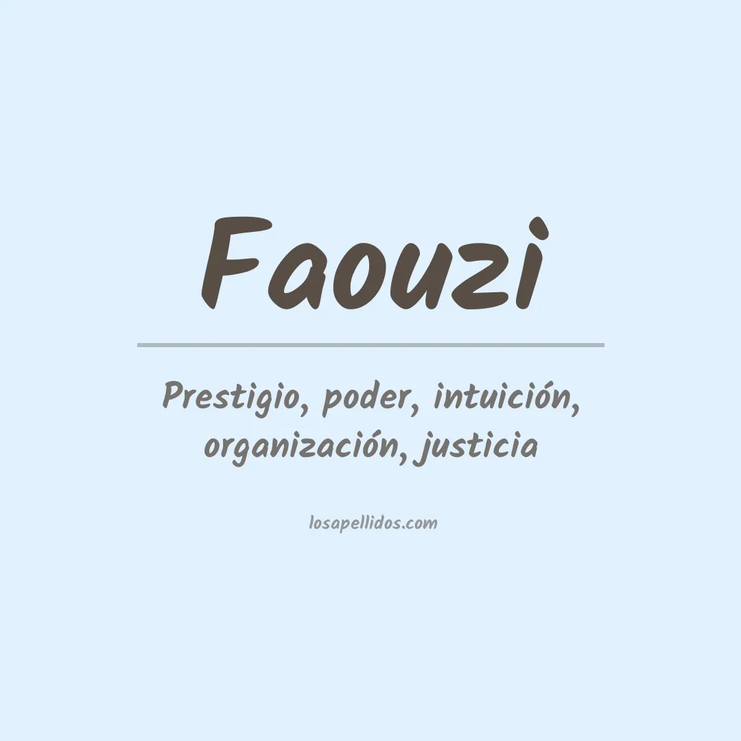 Apellido Faouzi