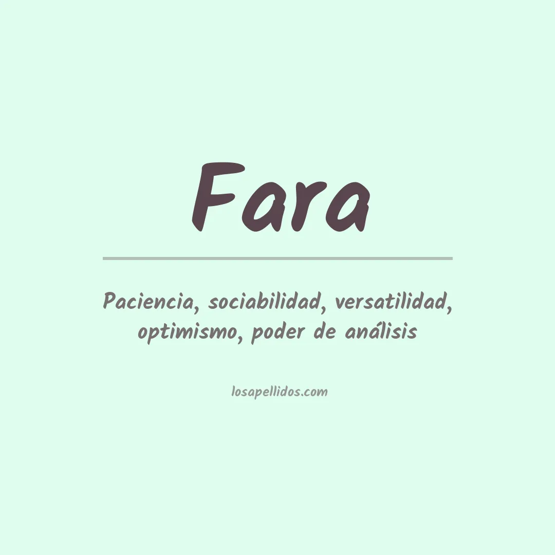 Apellido Fara
