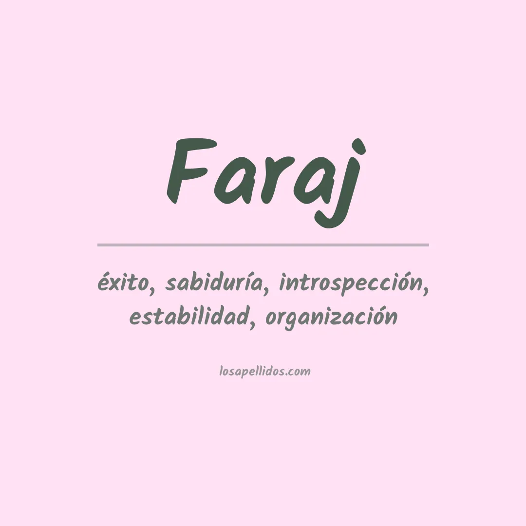 Apellido Faraj